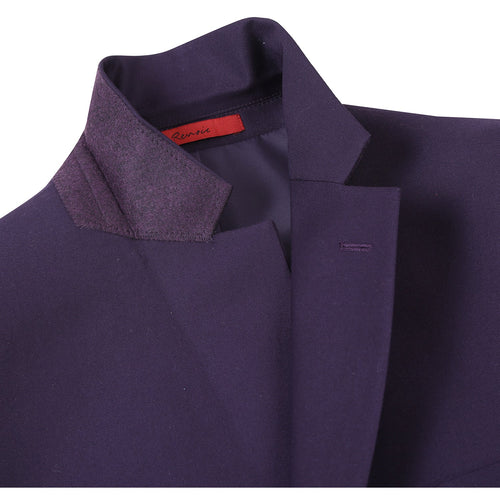 201-14 Men's 2-Piece New Slim Fit Single Breasted Notch Lapel Suit