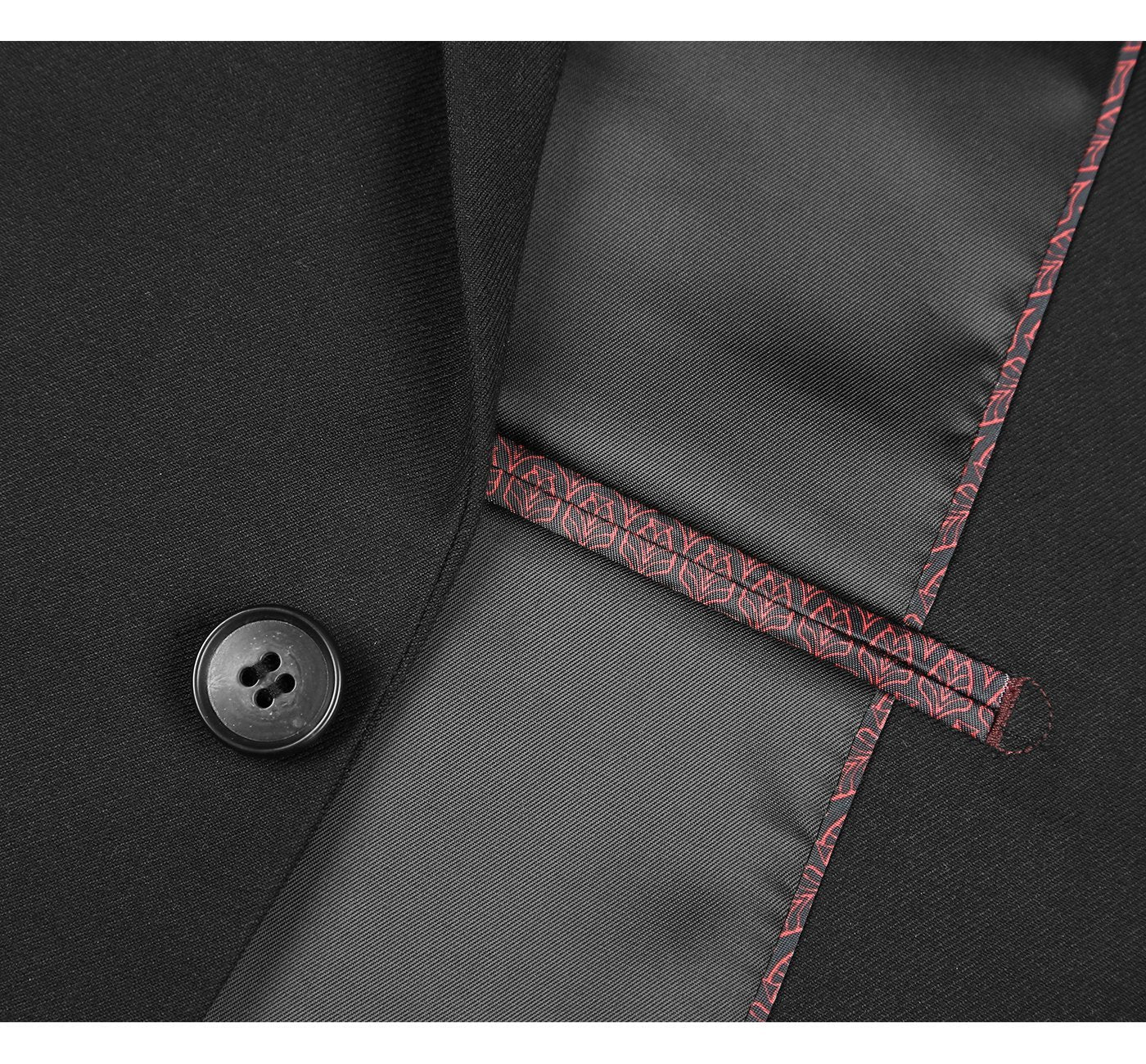 2110-1 Men's Slim Fit Solid Stretch 2-Piece Suit - 34Sx28W