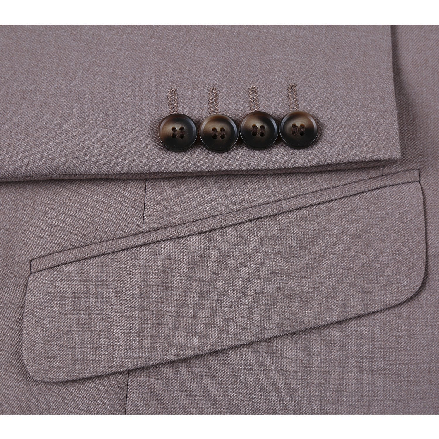 201-103 Men's 2-Piece Slim Fit Single Breasted Notch Lapel Suit - 38Lx32W