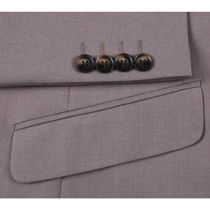 201-103 Men's 2-Piece Slim Fit Single Breasted Notch Lapel Suit