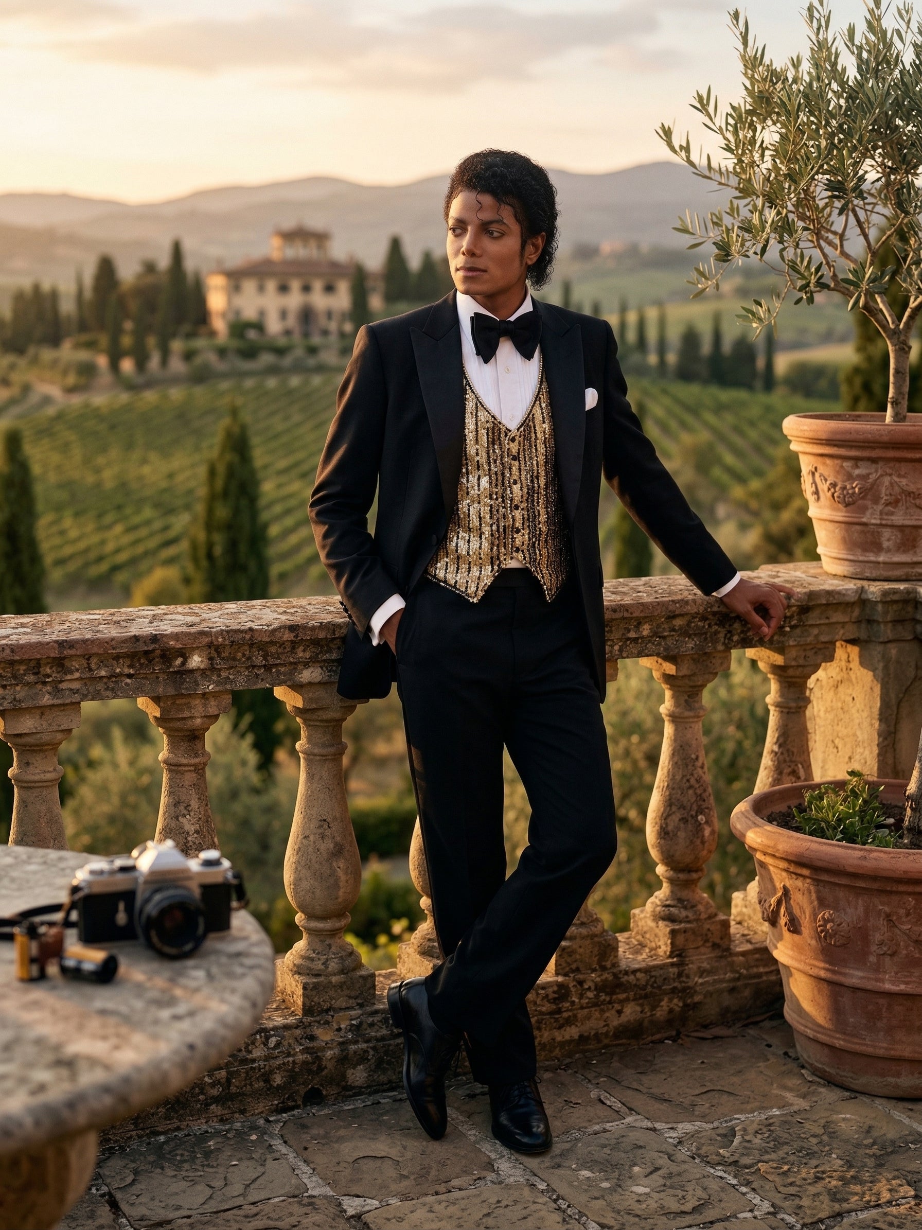 Men’s Black Tuxedo Blazer Michael Jackson Award Ceremony Vintage Jacket – Classic Formal, Elegant Party Dinner Jacket - 36 Short