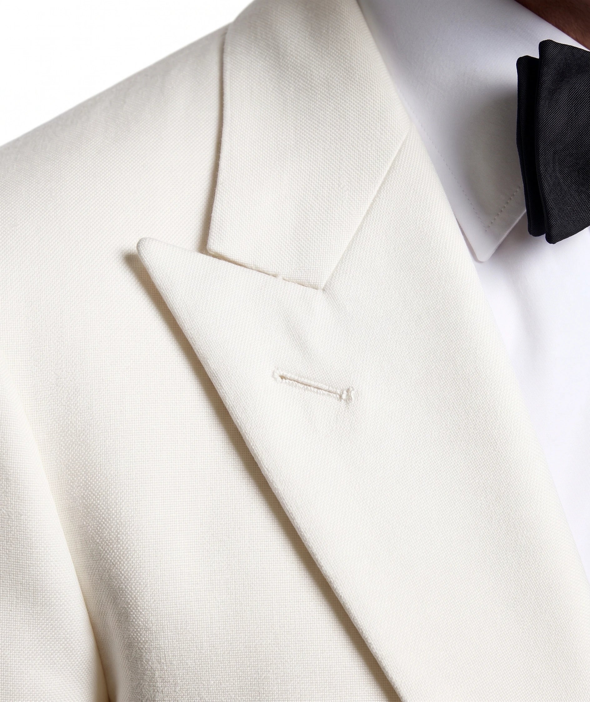 Men’s Pure White Dinner Jacket Blazer – James Bond Style Formal Tuxedo Blazer for Wedding, Black Tie & Evening Wear - 36 Short
