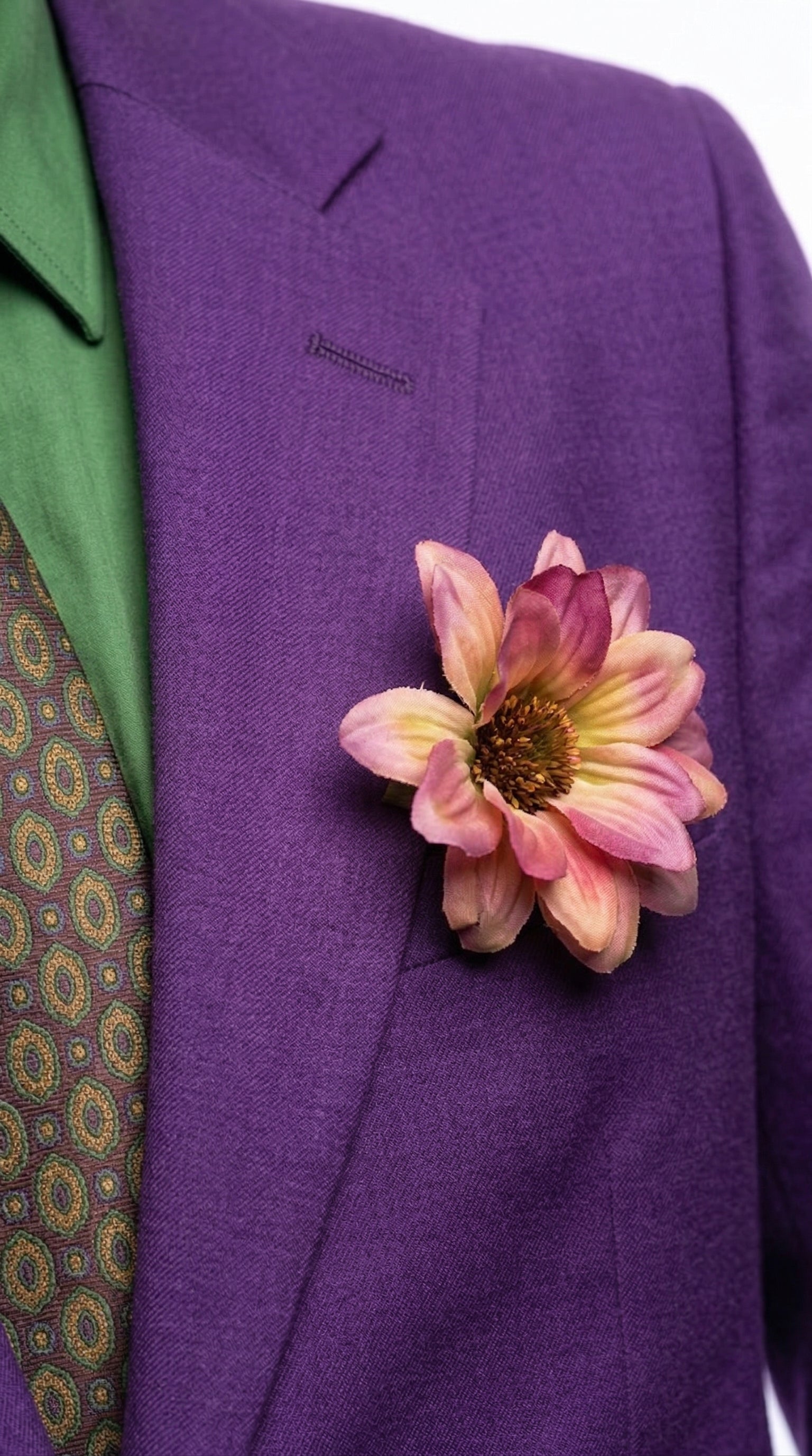 Men’s Purple Joker Blazer Dark Knight Inspired Jacket – Classic Villain Style Party Blazer, Halloween Costume Suit Jacket, Stylish Themed Wear - 36 Short