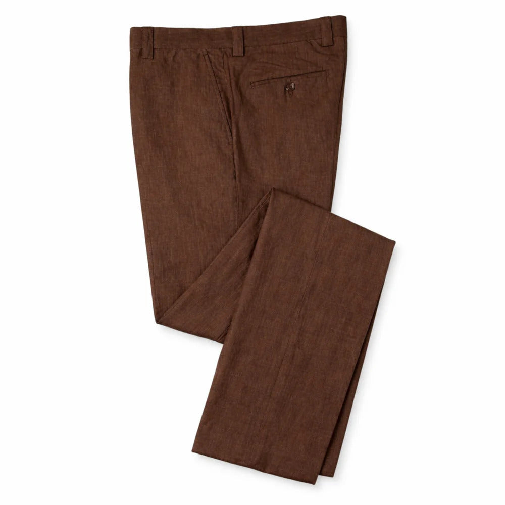 Linen Pant - Chocolate
