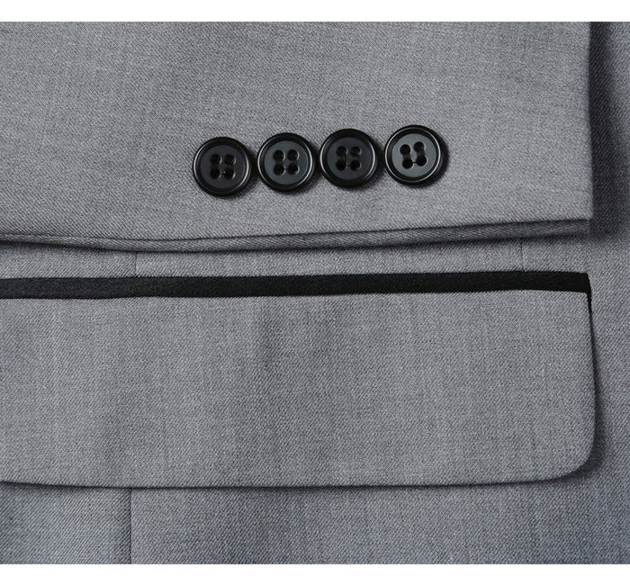 "Grey Slim Fit Shawl Collar Tuxedo - Traditional Men's Style"