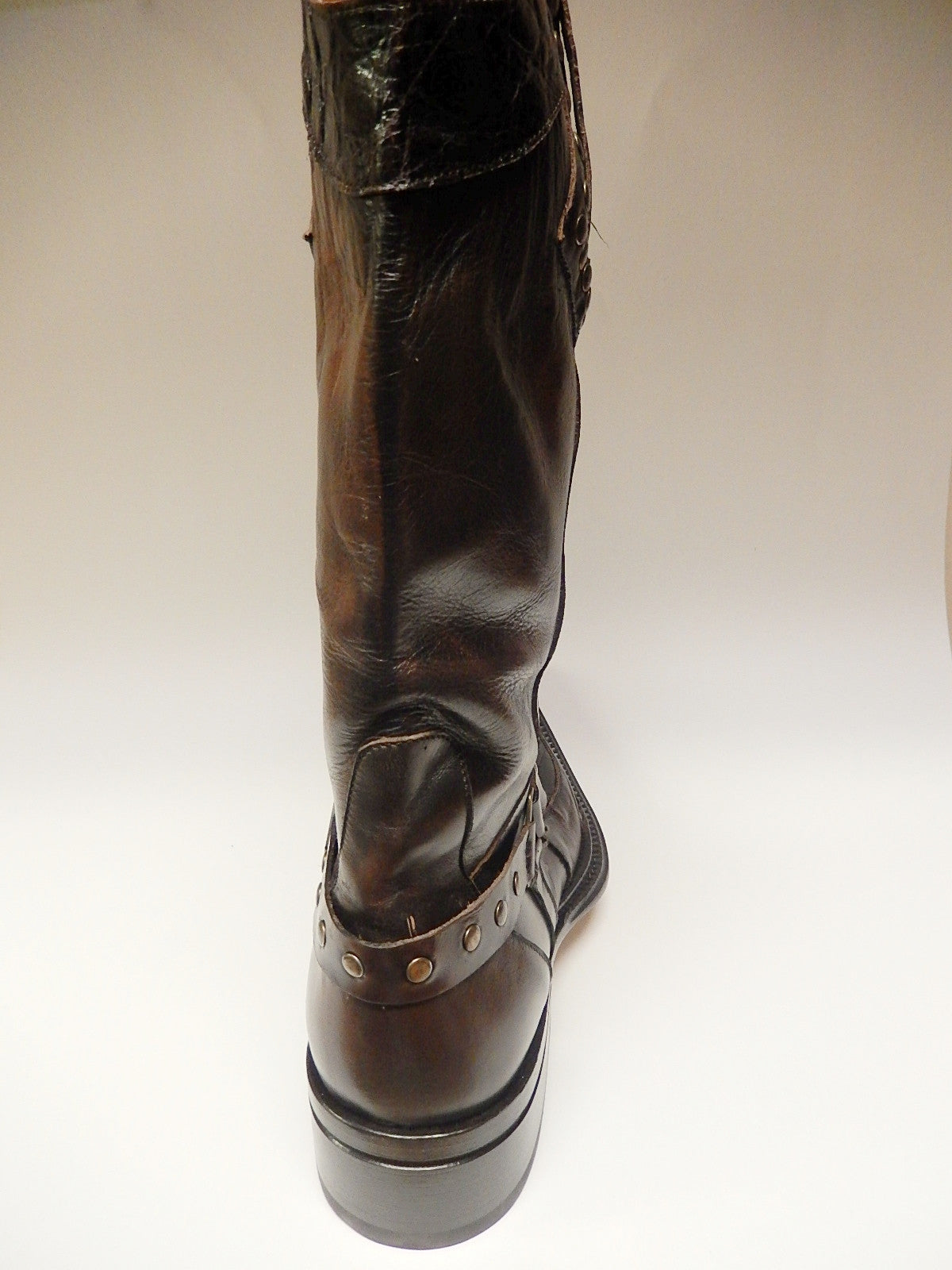 Mauri Chocolate Alligator & Calf Knee Boots 44238 - 8.5
