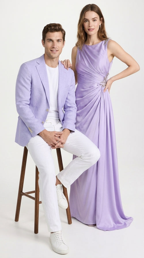 Men’s Lavender Sport Coat – Two-Button Wedding, Business and Smart Casual Blazer