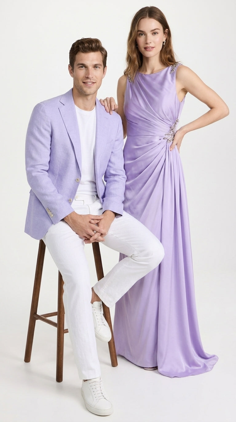 Men’s Lavender Sport Coat – Two-Button Wedding, Business and Smart Casual Blazer