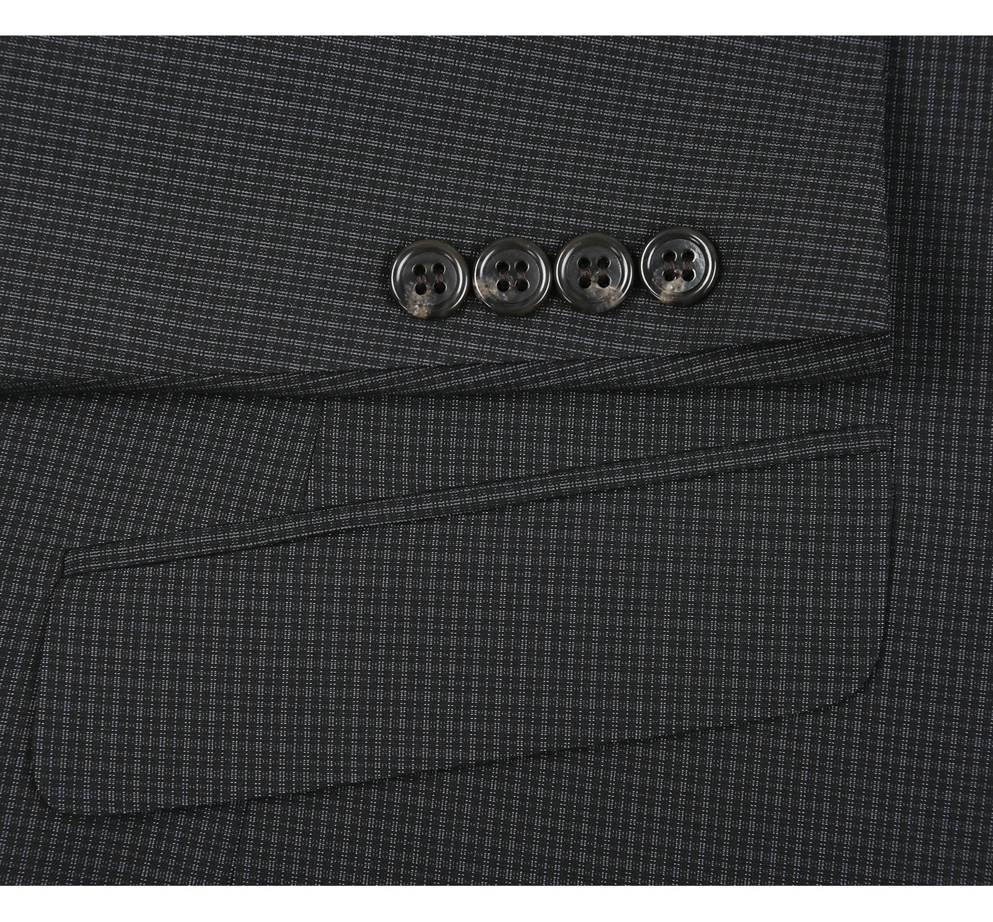 293-9 Men's Two Piece Slim Fit Stretch Dress Suit - 36Sx30W