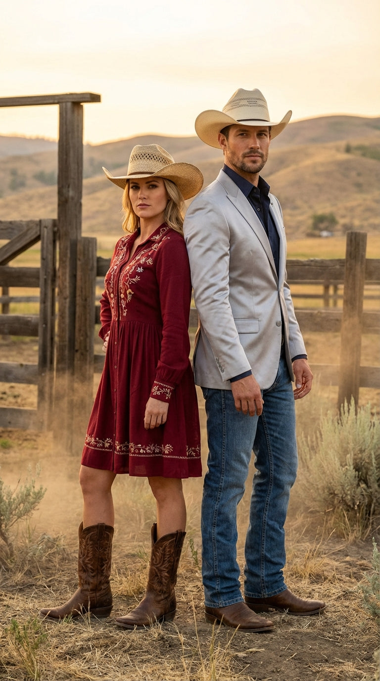 Mens Shiny Silver Cowboy Blazer â€“ Western Style Satin Finish Blazer for Party, Country Events and Evening Wear - 36 Short