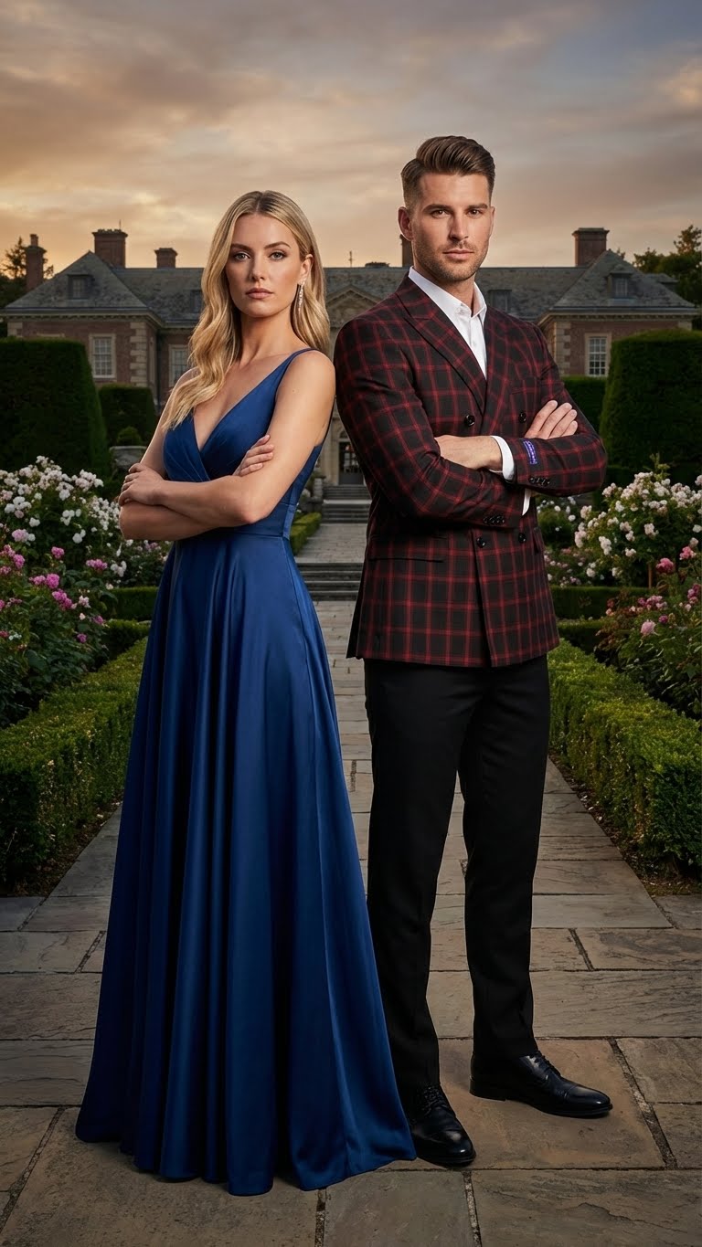 Men’s Black and Red Check Double Breasted Blazer – Sport Coat Jacket Windowpane Sportcoat Slim Fit - 36 Short