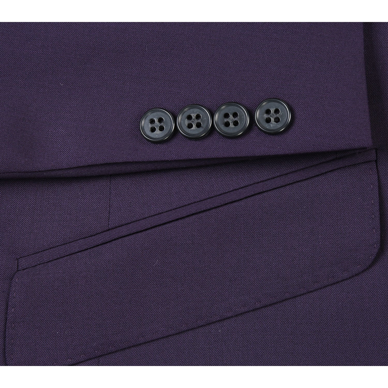 566-4 Men's Slim Fit Wool Suits - 38Lx32W