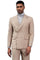 Men's Designer Stacy Adams Classic Double Breasted Suit in Tan