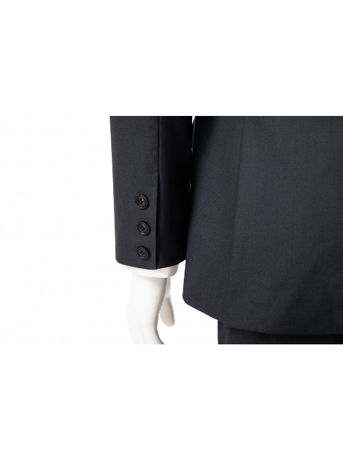 Black Suit Cosplay Costume for Men – Halloween Outfit Without Shoes - 34 Short or Extra Small