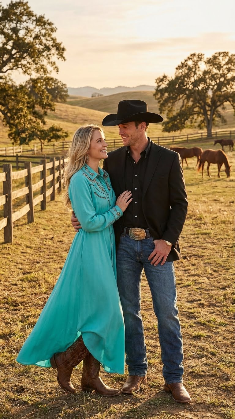 Men’s Black Western Blazer Jacket, Classic Cowboy Style Sport Coat for Casual Formal Wear with Jeans - 36 Short