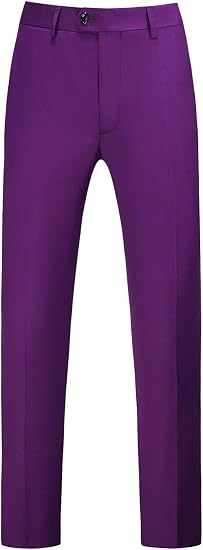 Mens Dress Pants Front Flat Fit Casual Pants - dress size pants : 28 Unfinished bottom