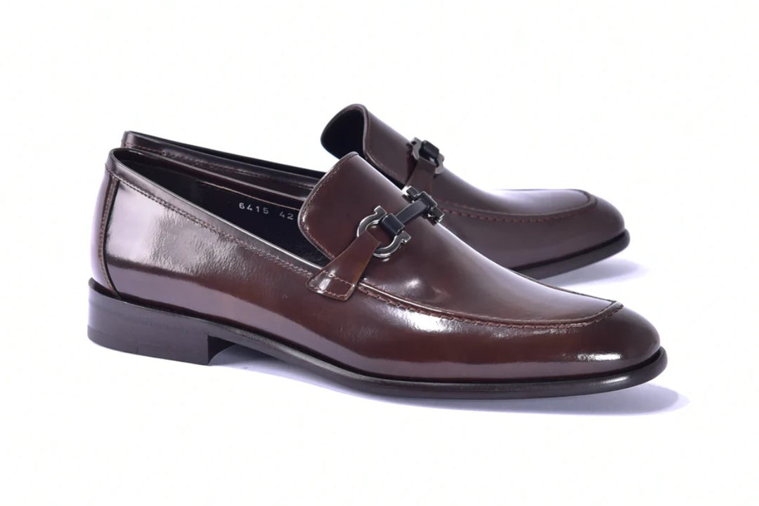 Corrente 6415 Calfskin Slip-On Loafer - Brown - Brown - Size 13