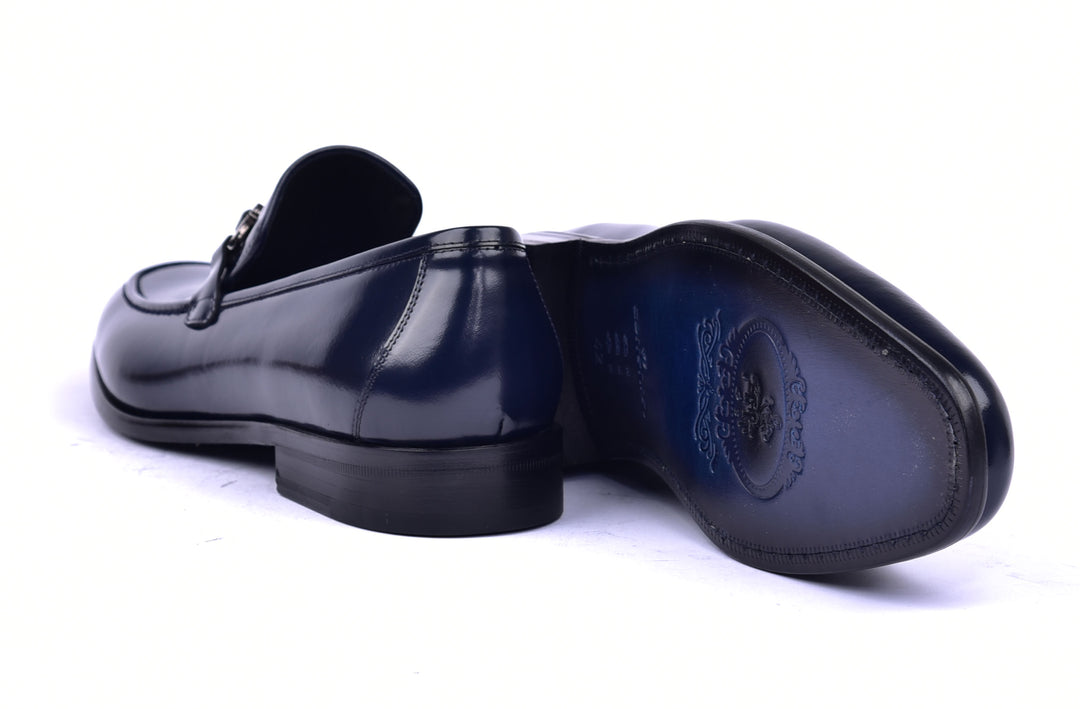Corrente 6415 Calfskin Slip-On Loafer - Navy - Image 4
