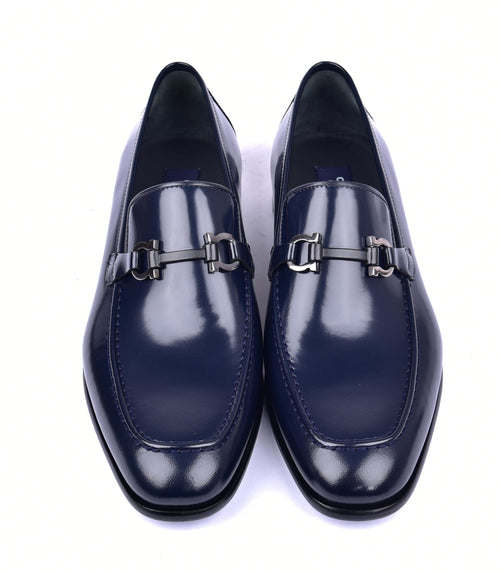Corrente 6415 Calfskin Slip-On Loafer - Navy - Image 3
