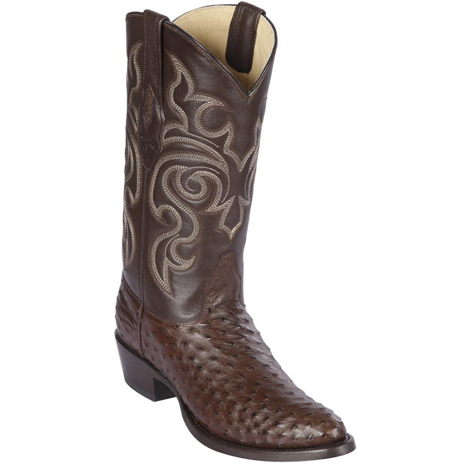 Brown Ostrich Boots - D