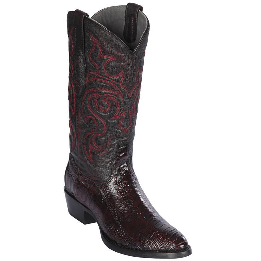 Ostrich Leg Cowboy Boots R-Toe - D