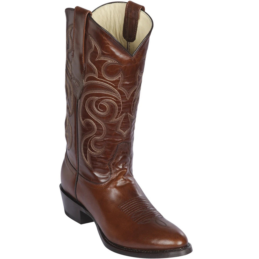 Brown Cowboy Boots Round Toe - D