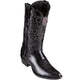 Black round toe cowboy boot
