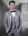 Statement Men's Grey-Grey 3PC Conservative Tuxedo