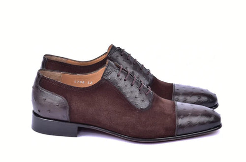 Corrente 6708 Cap-Toe Lace-Up Oxford - Brown - Image 2
