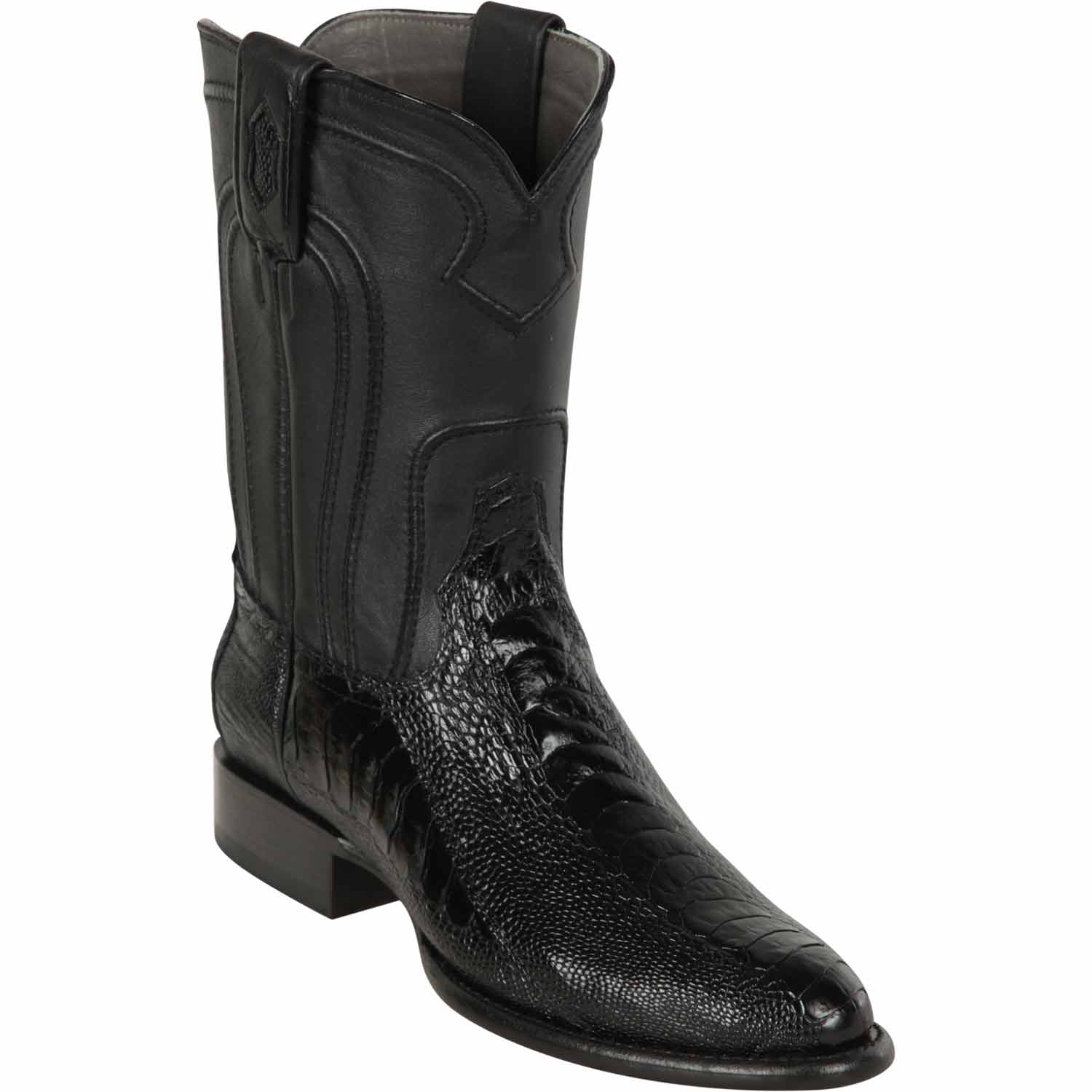 Men's Los Altos Original Ostrich Leg Boots Roper - Black Cherry