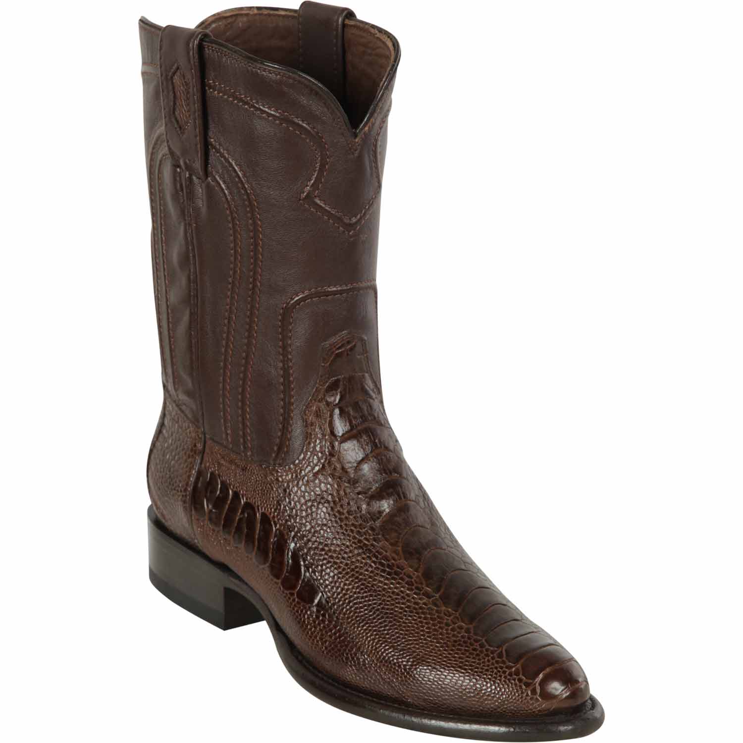 Men's Los Altos Original Ostrich Leg Boots Roper - Black Cherry