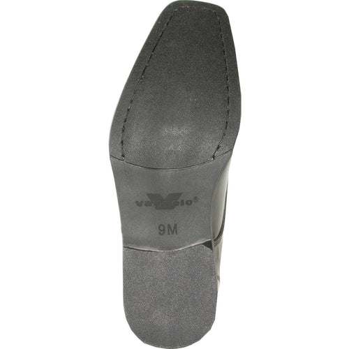 "Black Oxford Patent Tuxedo Shoe - Modern Men's Pointy Square Toe"