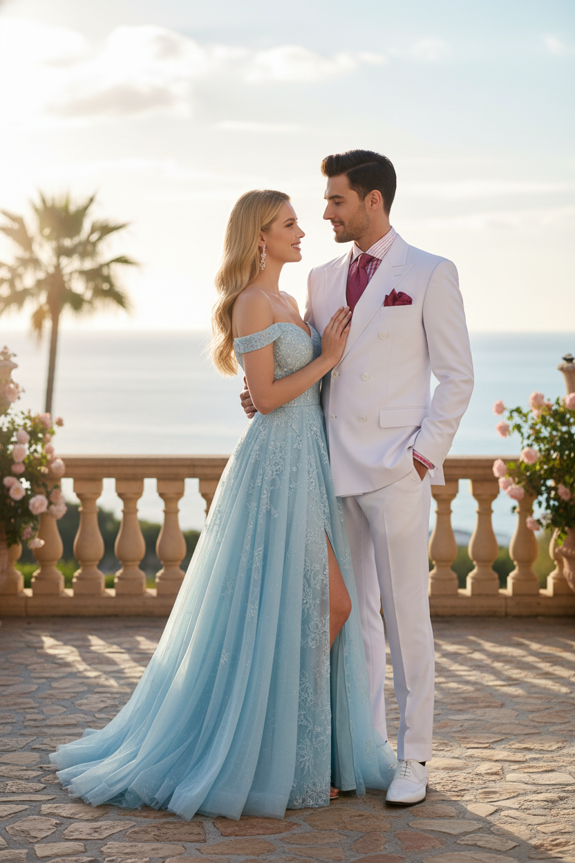 Men’s White Double-Breasted 3-Piece Suit Set – Premium Tailored Fit Formal Wedding and Evening Suit - 34 Short or Extra Small