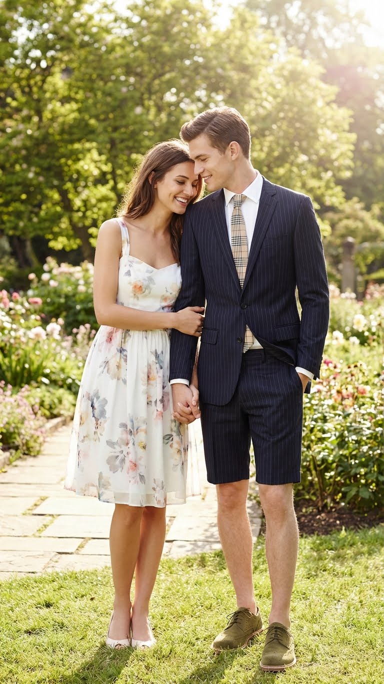 Men’s Dark Navy Blue Pinstripe or Black Pinstripe  Summer Business Suit with Shorts Pants Set – Sport Coat Style Formal and Casual Outfit - 34 Short or Extra Small