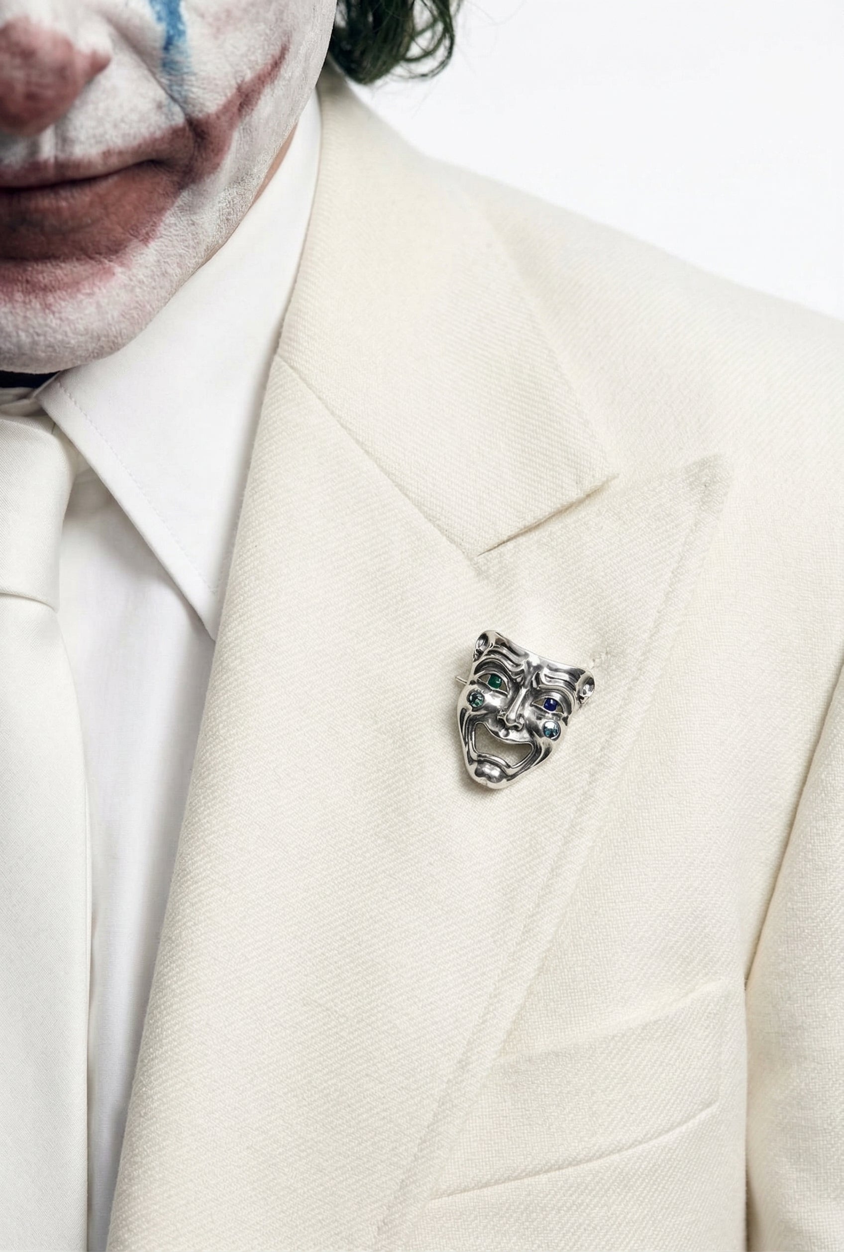 Men’s White Blazer Joker Folie à Deux Arthur Fleck Inspired Jacket – Classic Formal Party Blazer, Elegant Evening Wear, Stylish Costume Blazer - 36 Short