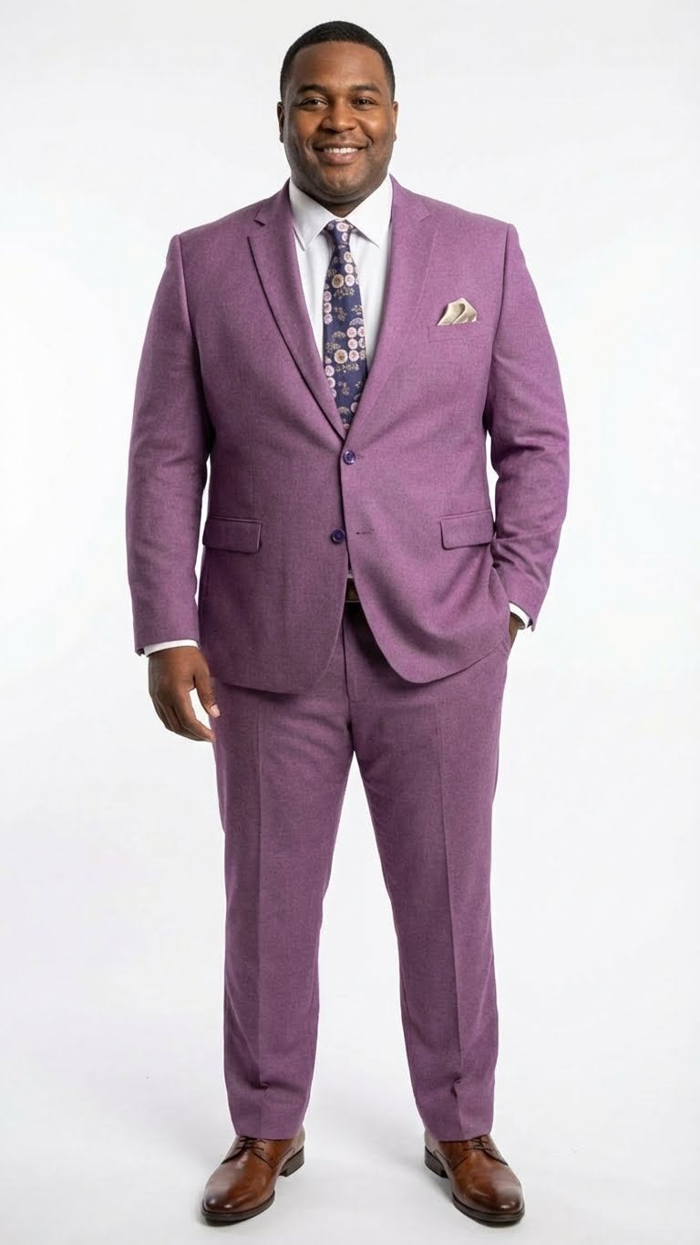 Men’s Light Purple Suit Blazer and Suit Jacket Mauve – Formal Wedding & Party Wear Coat for Business Prom and Church - 34 Short or Extra Small