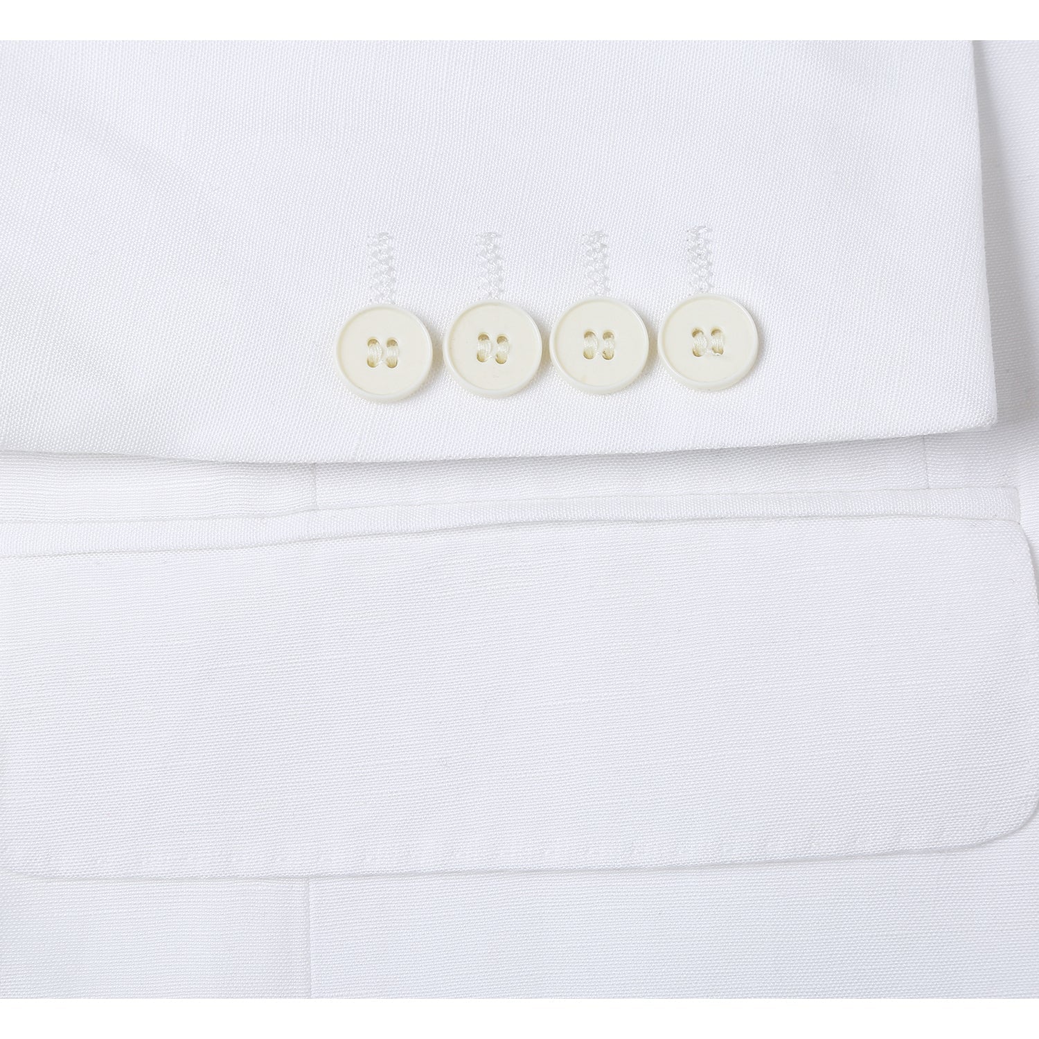 611-2 Men's New Slim Fit Checked Linen Suits - 38Lx32W