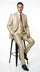 Men’s Champagne Wedding Suit with Jacket, Vest and Pants, Summer Formal Dress Suit