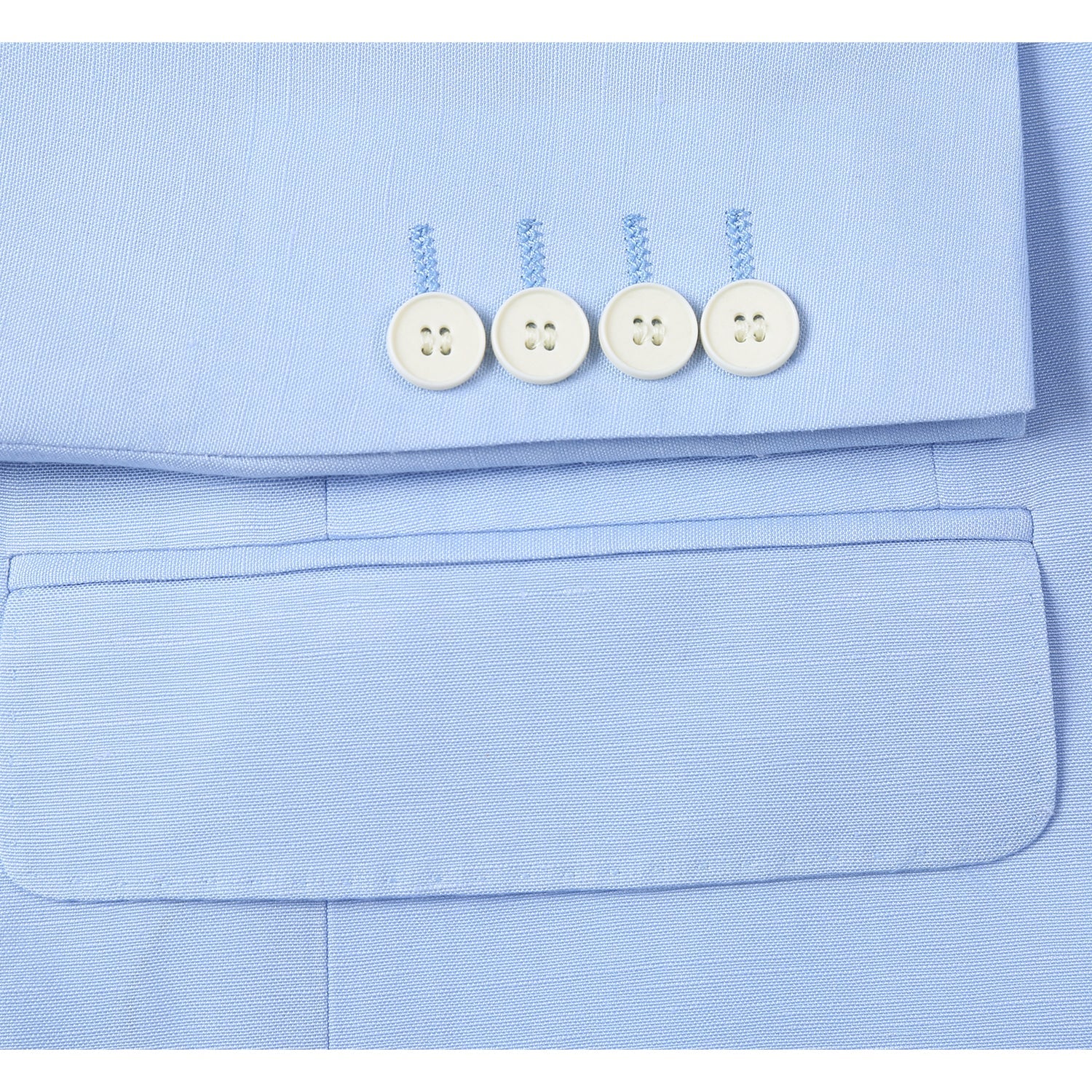 611-5 Men's New Slim Fit Checked Linen Suits - 38Lx32W