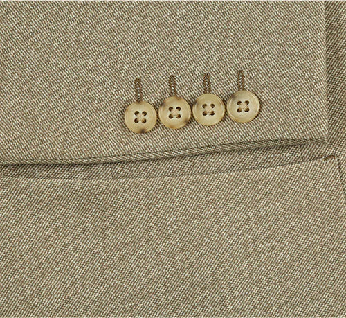 Half Canvas Slim Fit Blazer in Khaki - 38R