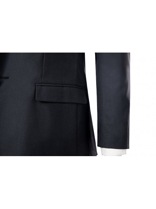 Black Suit Cosplay Costume for Men – Halloween Outfit Without Shoes - 34 Short or Extra Small