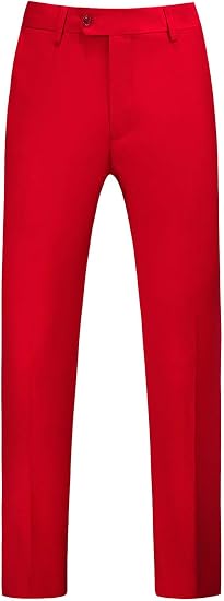 Mens Dress Pants Front Flat Fit Casual Pants - dress size pants : 28 Unfinished bottom