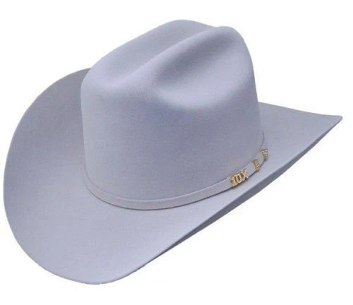 Serratelli 10X Cali Style Platinum 3 1/2" Brim Western Cowboy Hat All Sizes - 6 5/8