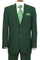 "Emerald Green Classic Fit Poplin Suit - Men's 2 Button Style"