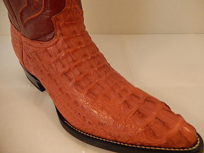Wild West Boots Cognac Crocodile Cowboy Boot - 6