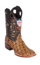 Bota de Pirarucu Original Horma Punta Cuadrada Wild West