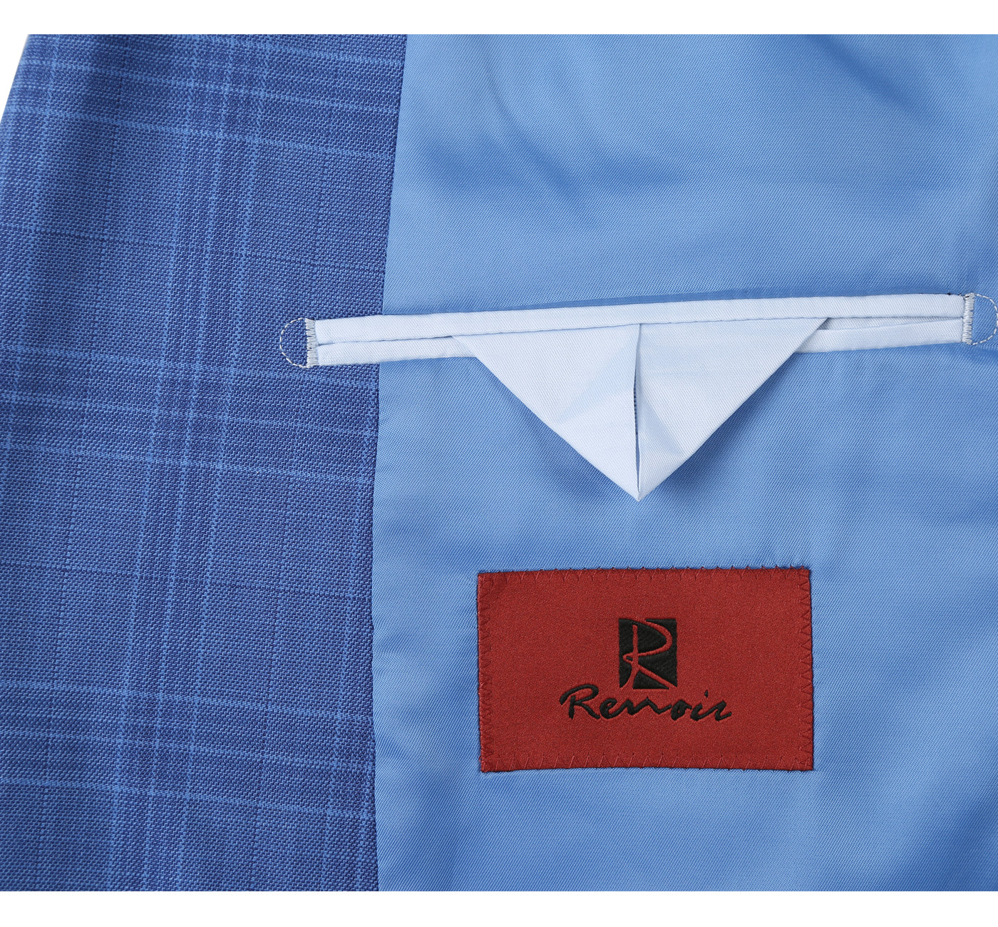 293-10 Men's 2-Piece Slim Fit Windowpane Check Dress Stretch Suit - 38Lx32W