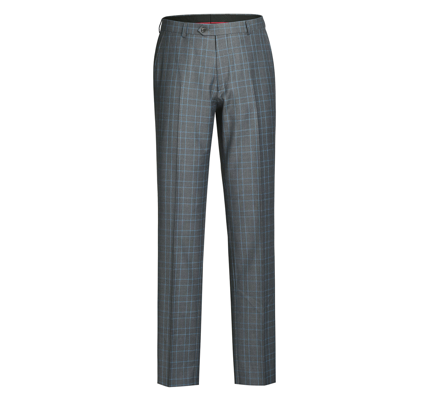 293-5 Men's Two Piece Classic Fit Windowpane Check Dress Suit - 36Sx30W
