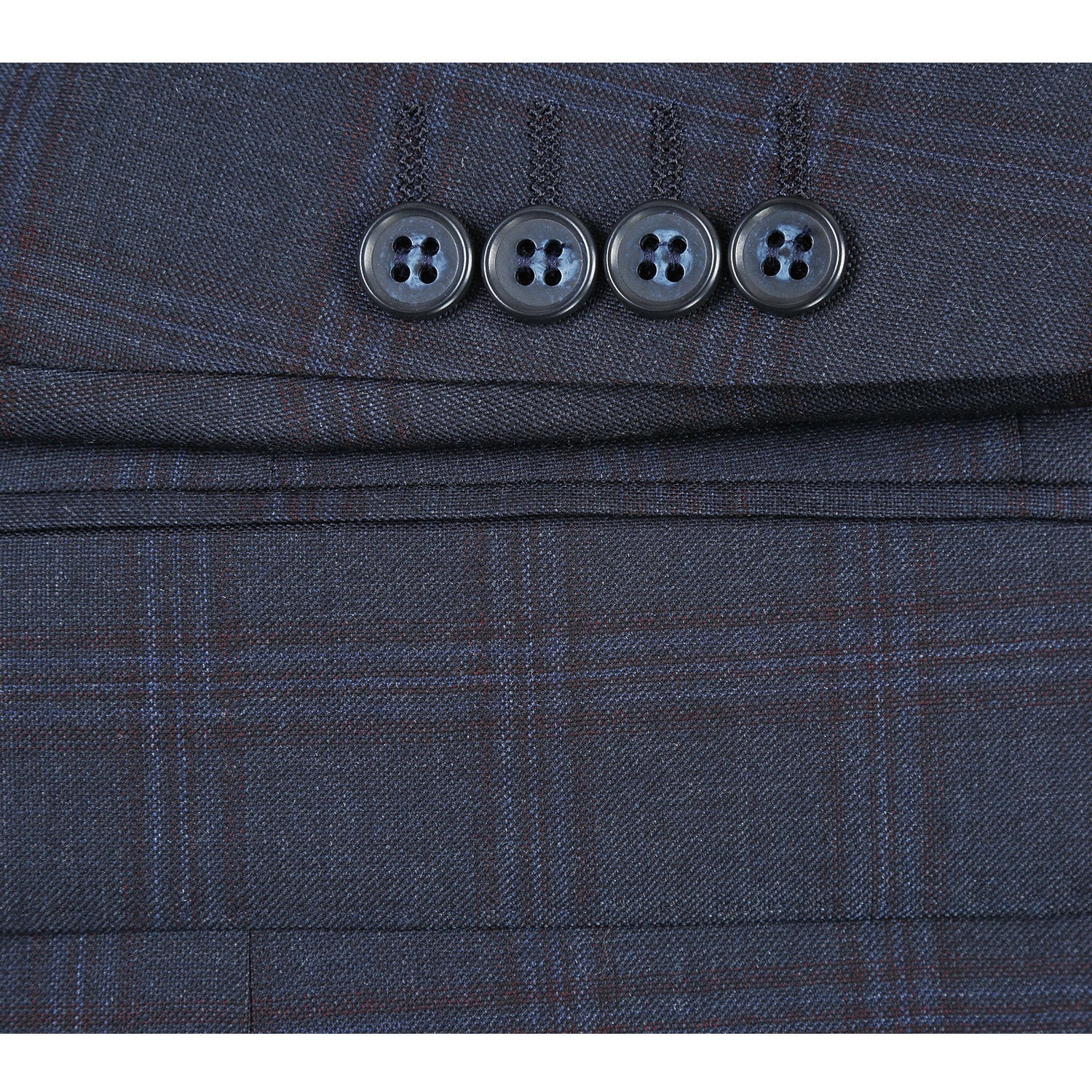 564-5 Men's Slim Fit Wool Suit - 38Lx32W