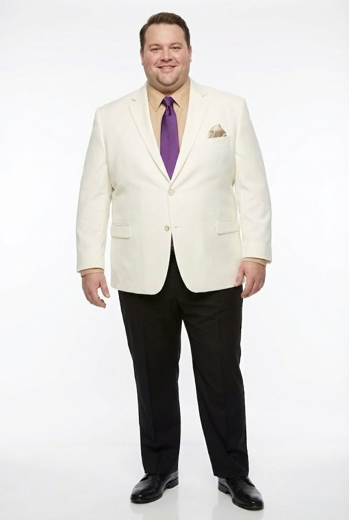 Mens White Blazer Jacket Classic Fit Formal Sport Coat with Gold Buttons
